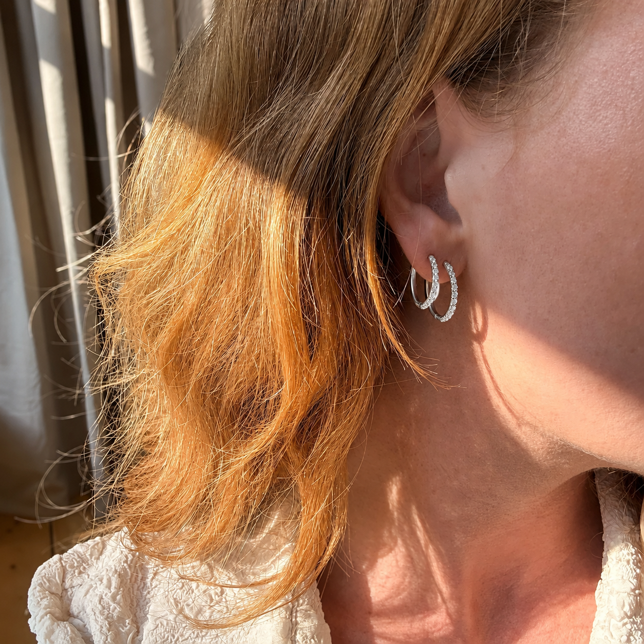 Kristallen Oorbellen 18K Goudgeplateerd 16mm