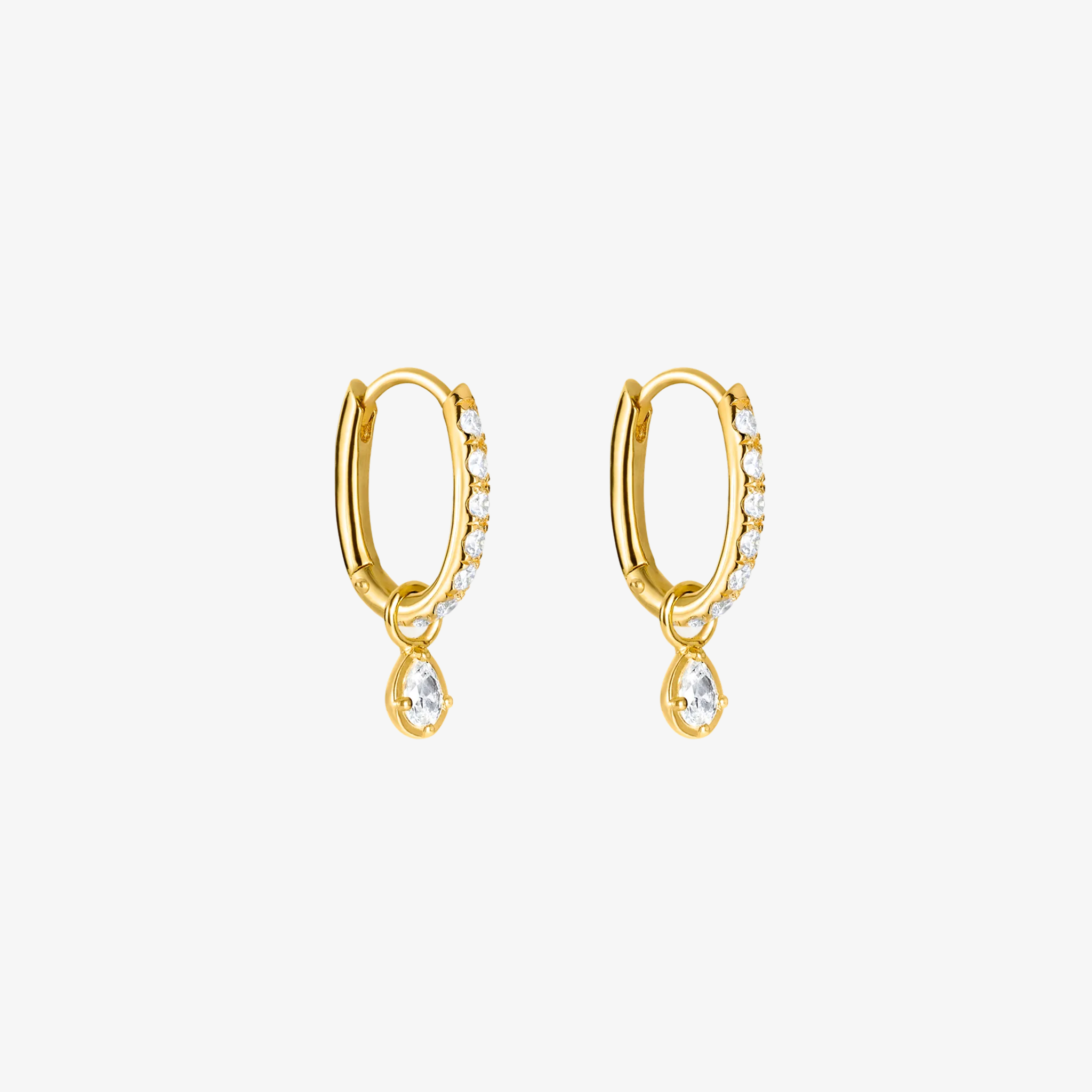 Essential Kristal Hoep en Pure Drop Goudgekleurd Dubbel