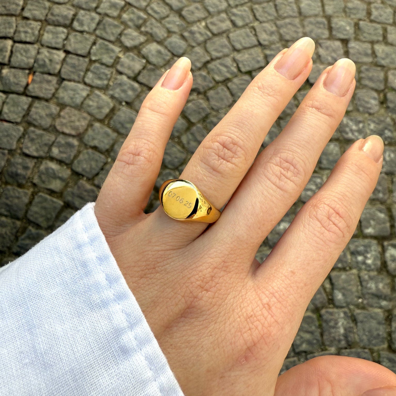 Gegraveerde Lucifersfamilie Ring