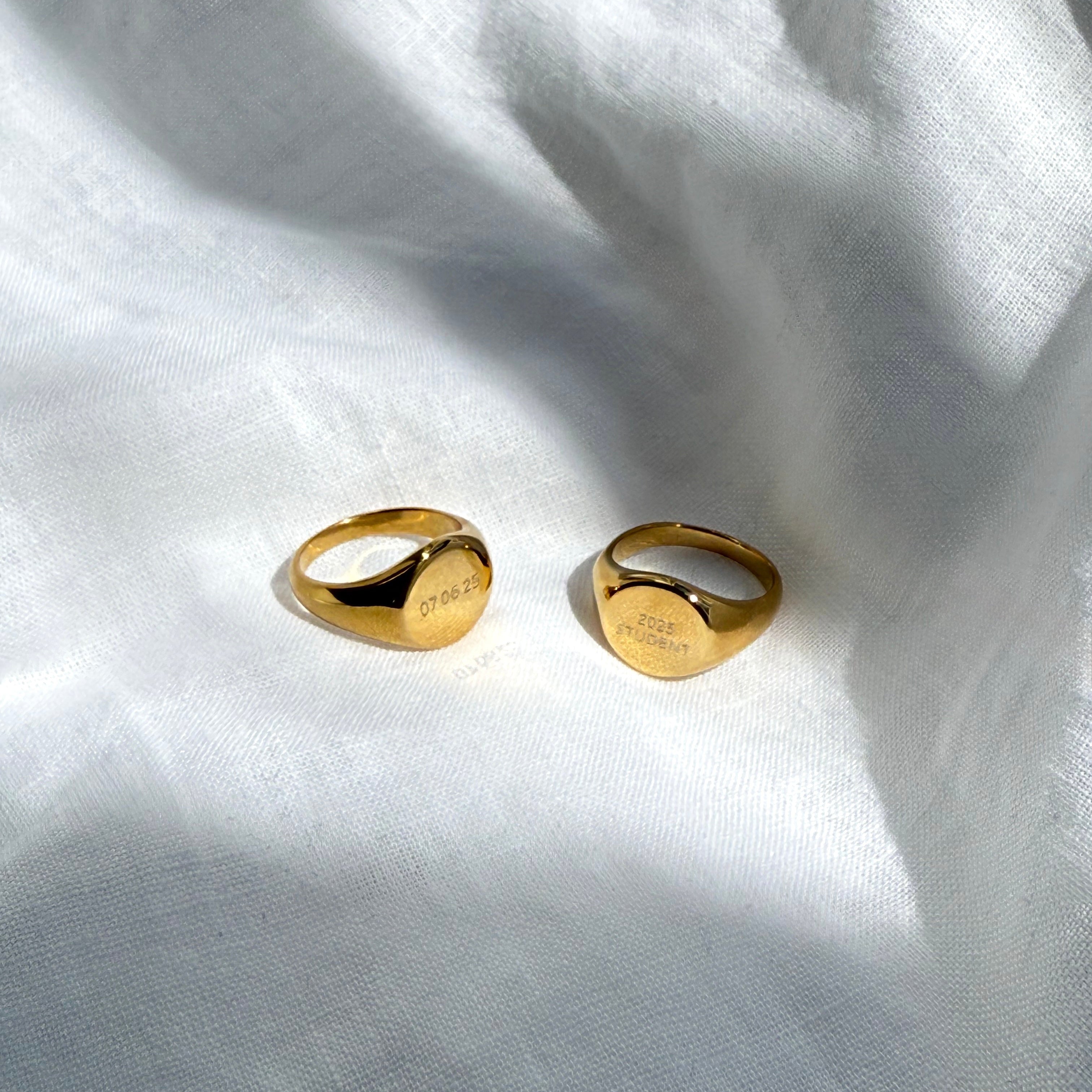 Gegraveerde Lucifersfamilie Ring