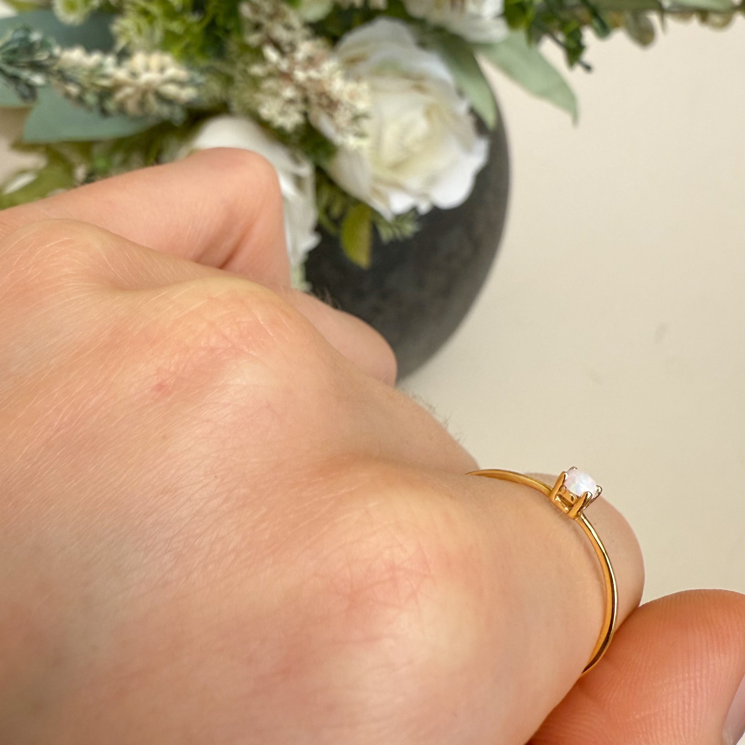 Opal Eenvoudige Ring