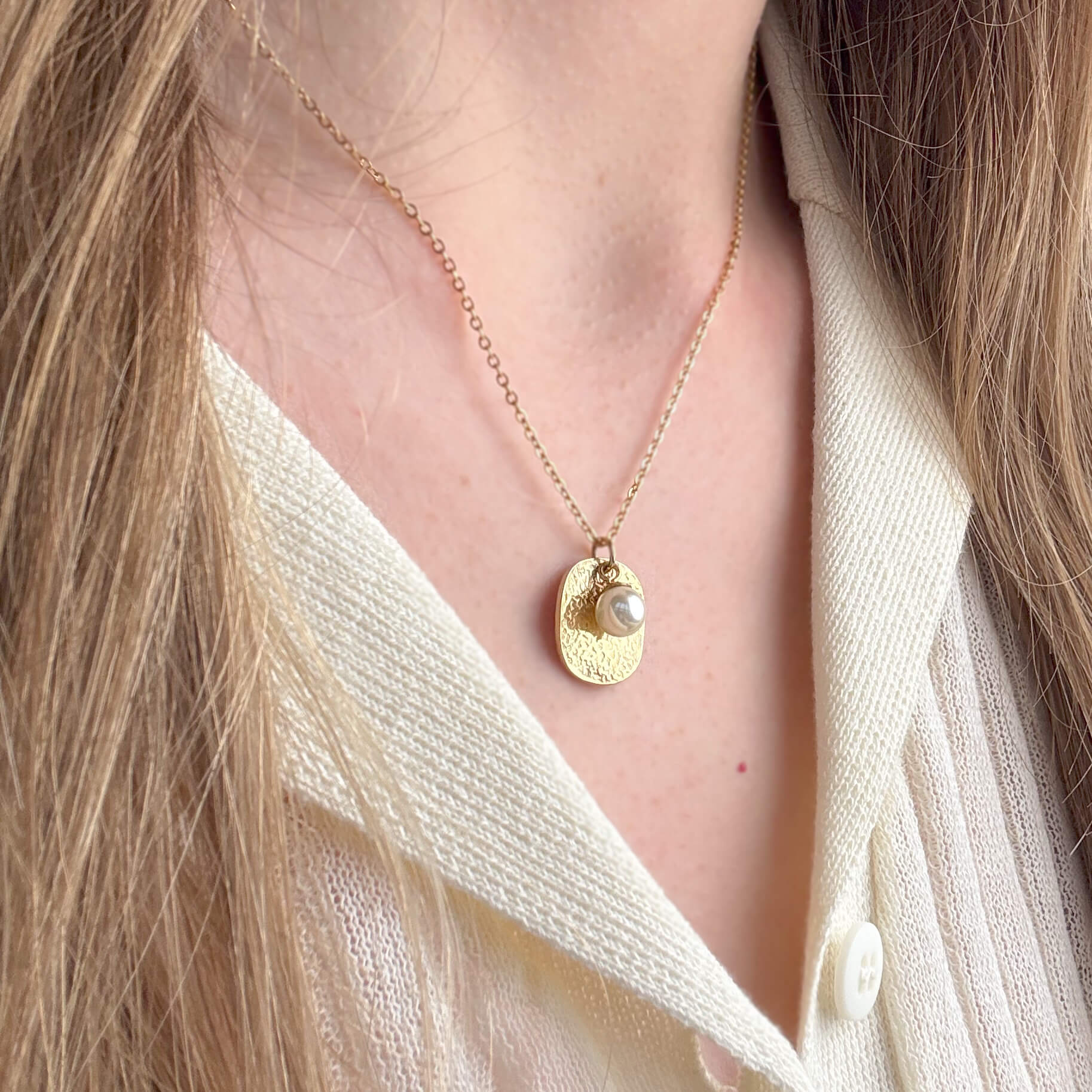 Parels Stud Ketting Set