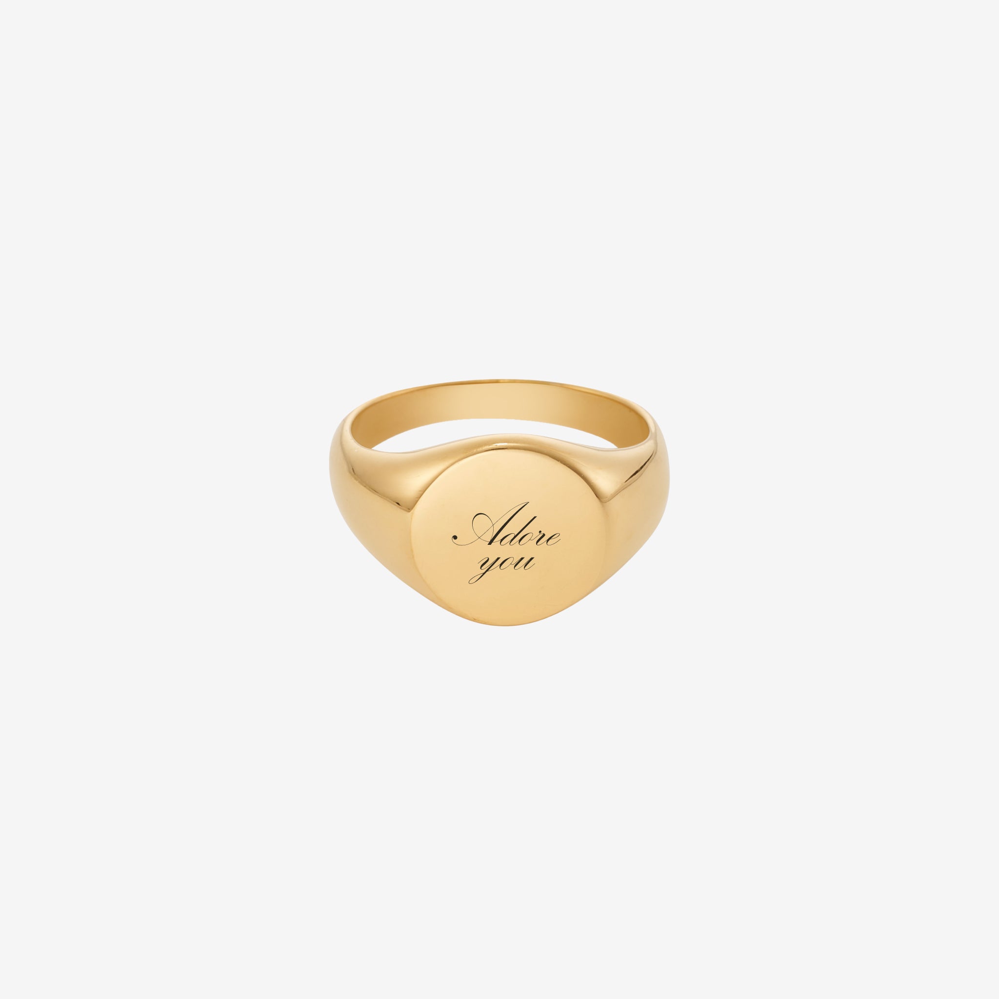 Gegraveerde Adore You Ring