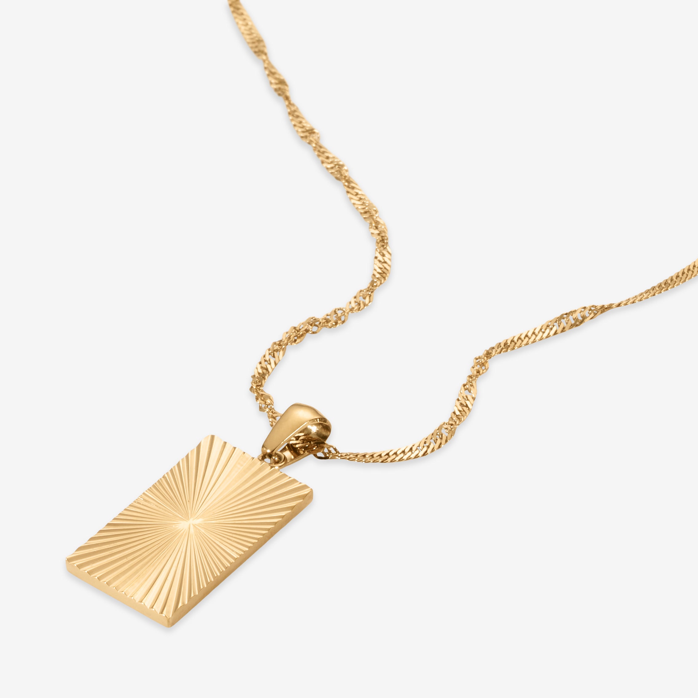 Ketting met gegraveerde Initialen