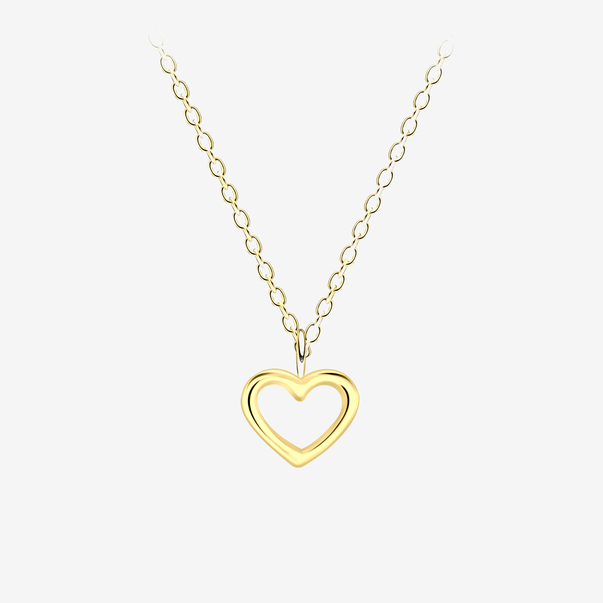 String Heart Ketting