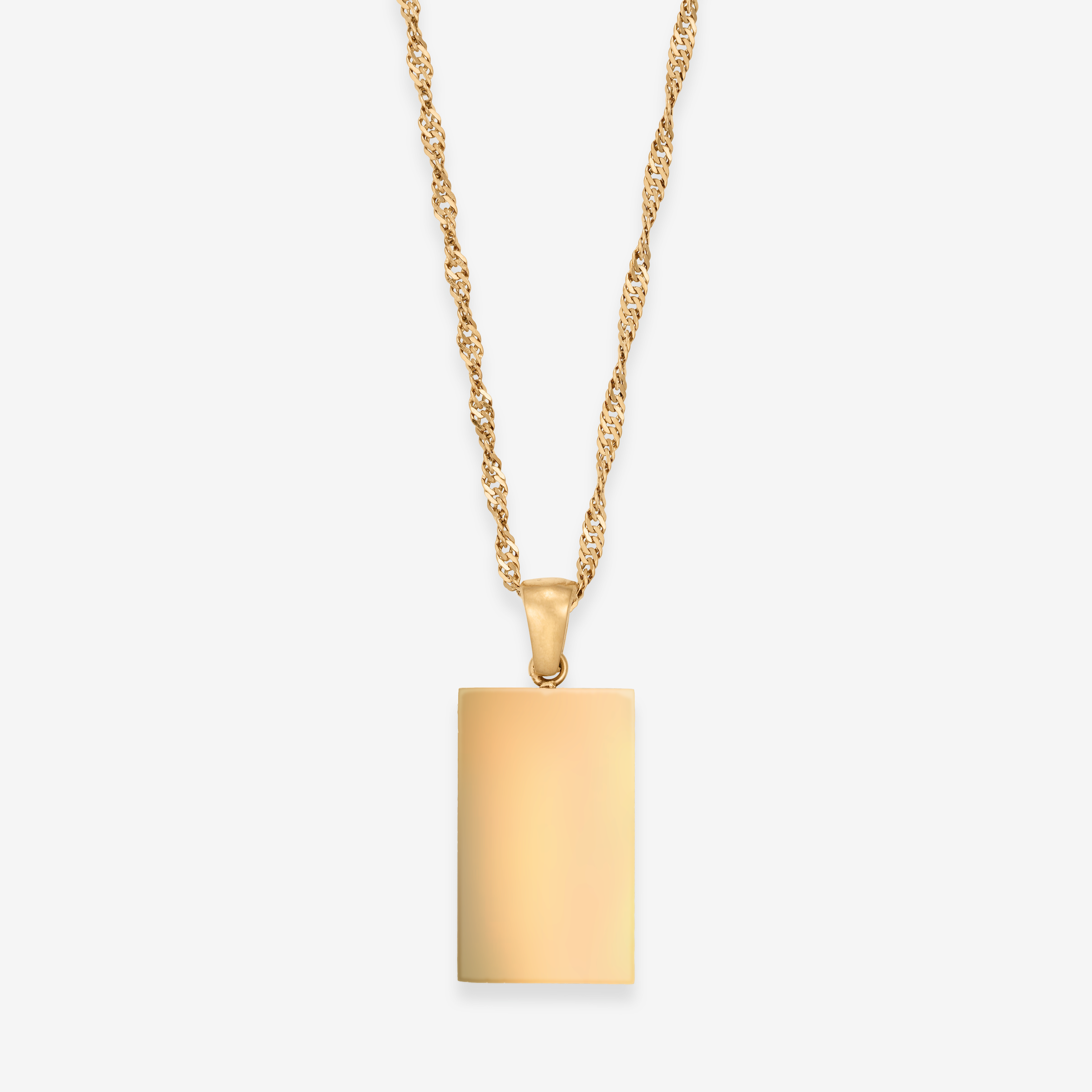 Ketting met gegraveerde Initialen