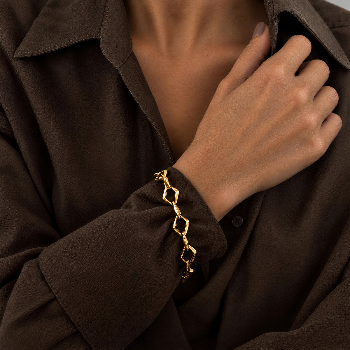 Chunky Armband Verguld