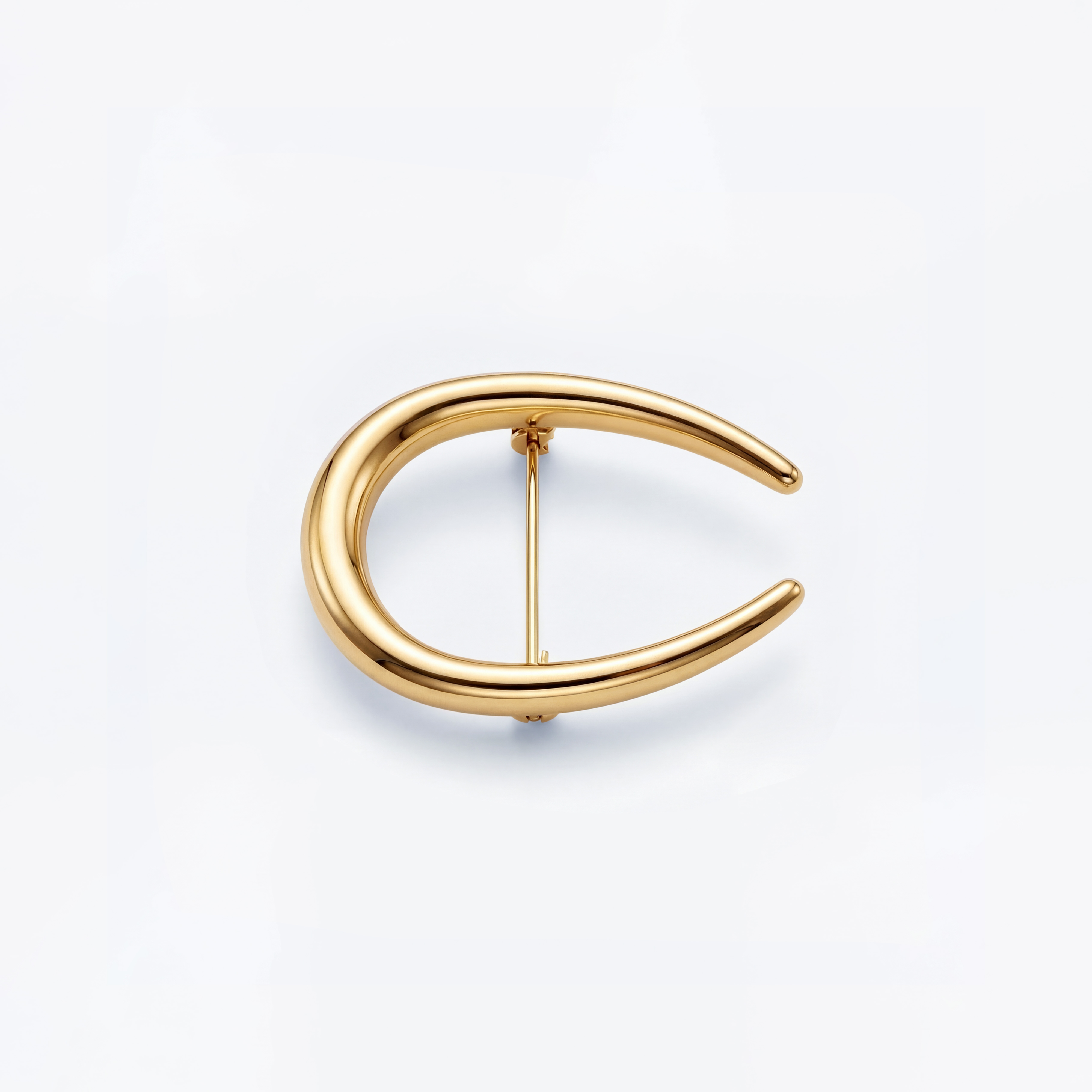 Maan Broche Goudgeplateerd