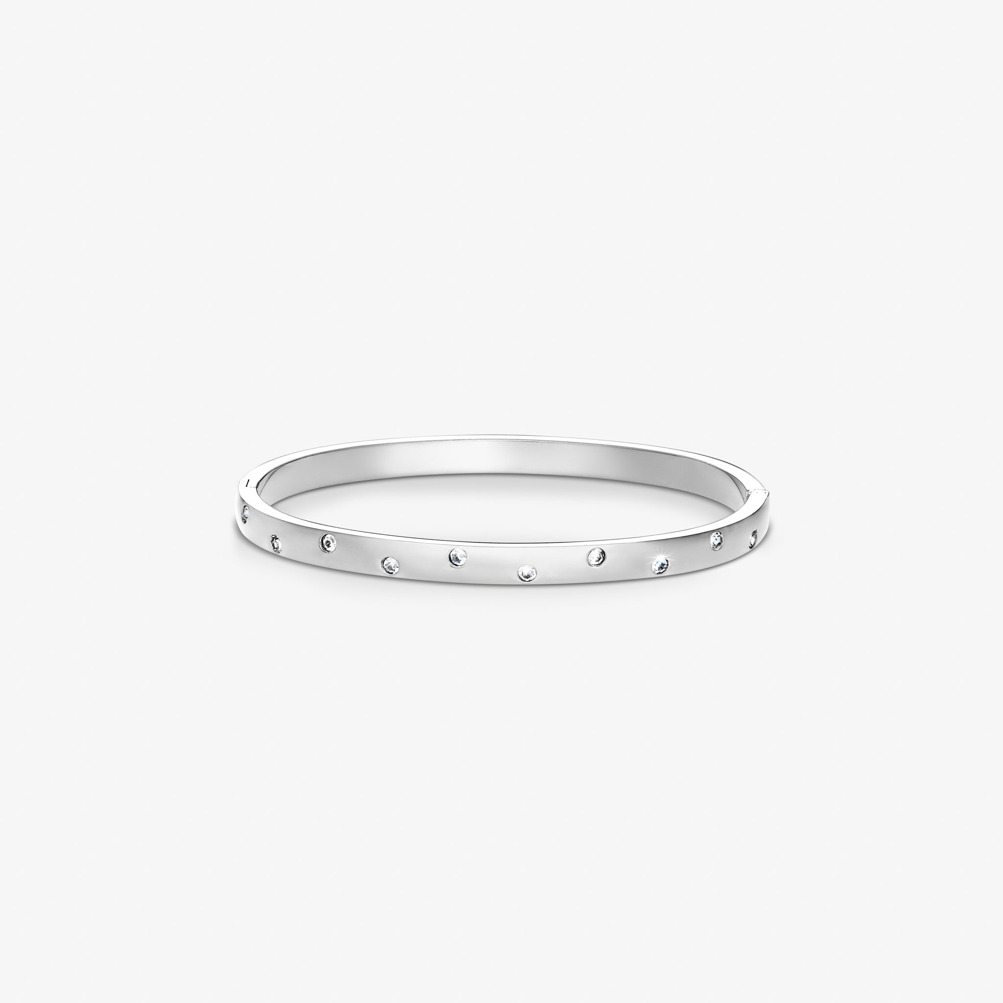 Flow Krystal Dot Armband Zilver Verguld