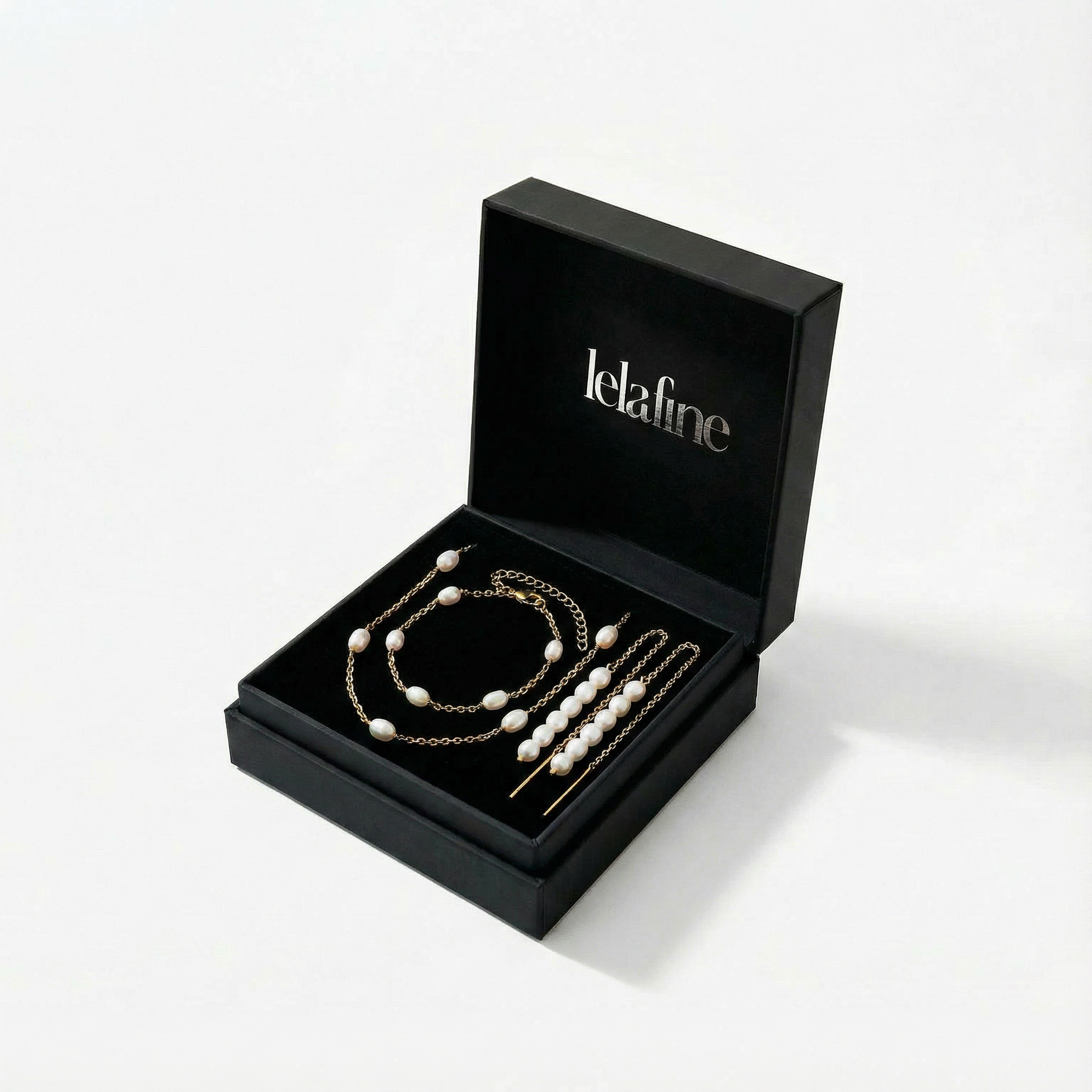 Volledige Pareldot Ketting Set