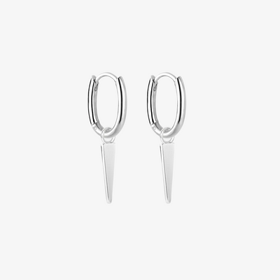 Essential Hoop og Edge Drop Sølvbelagt Double