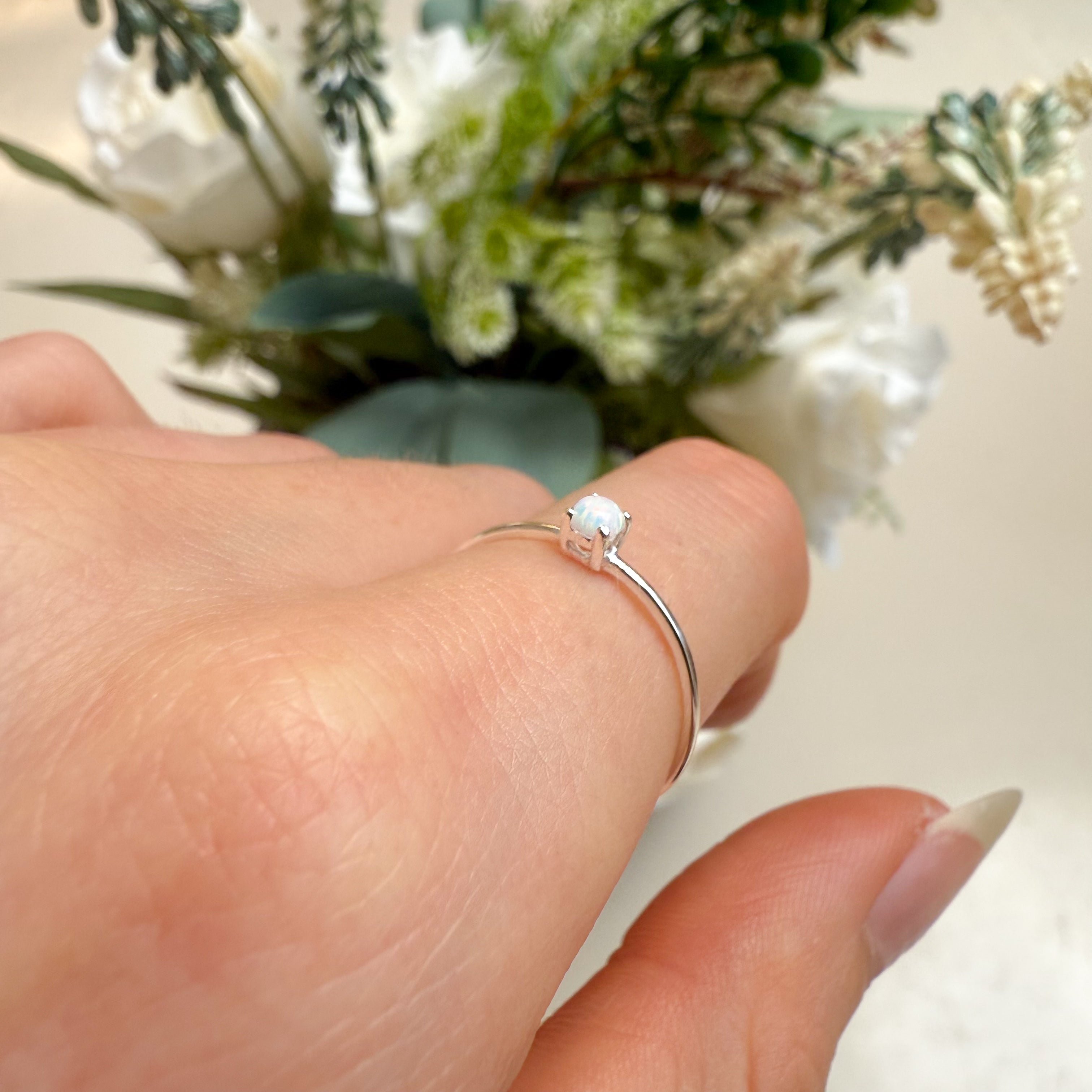 Opal Eenvoudige Ring