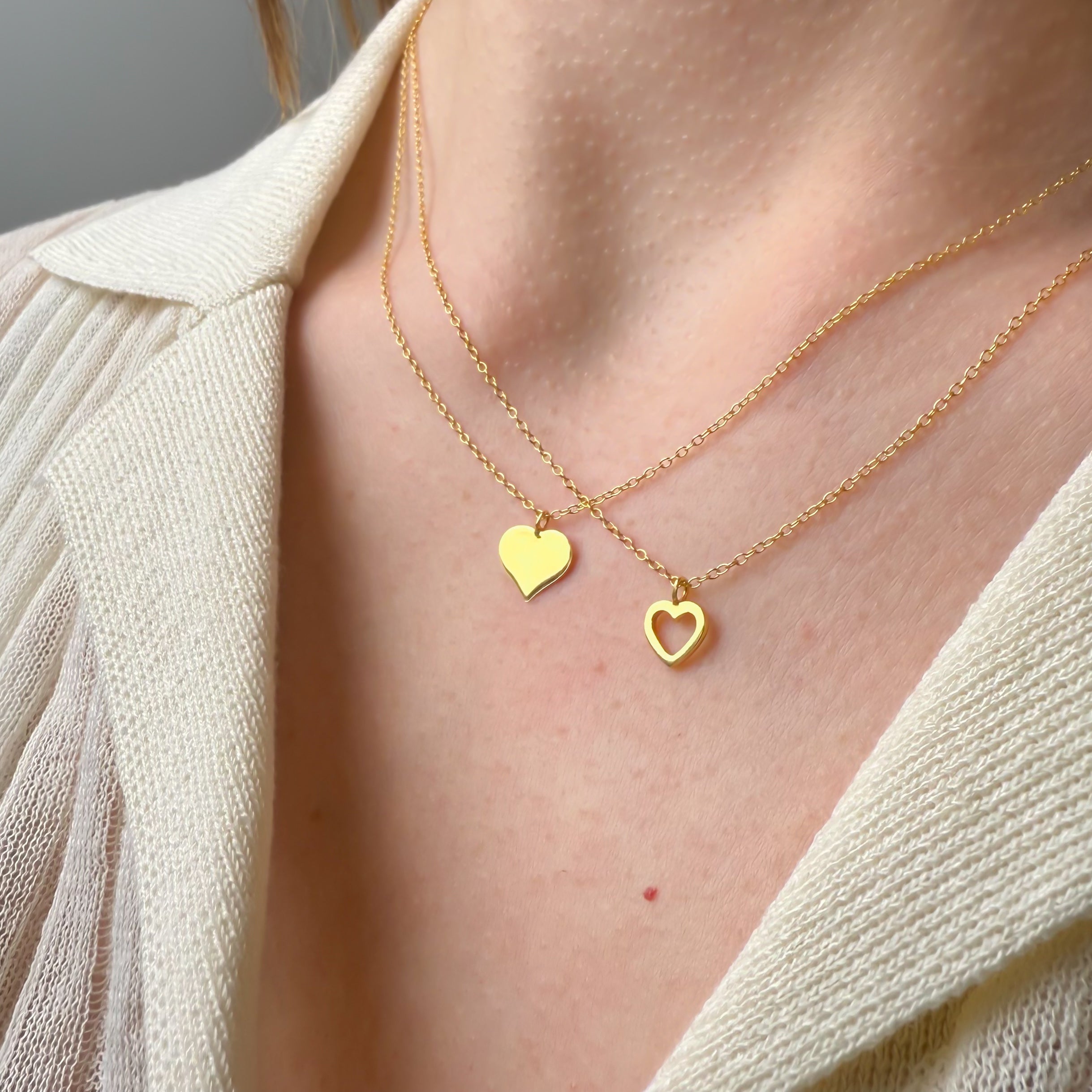 String Heart Ketting