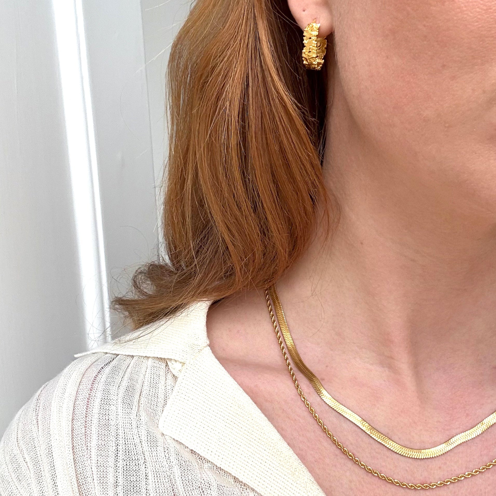 Rope Double Halsketting Verguld