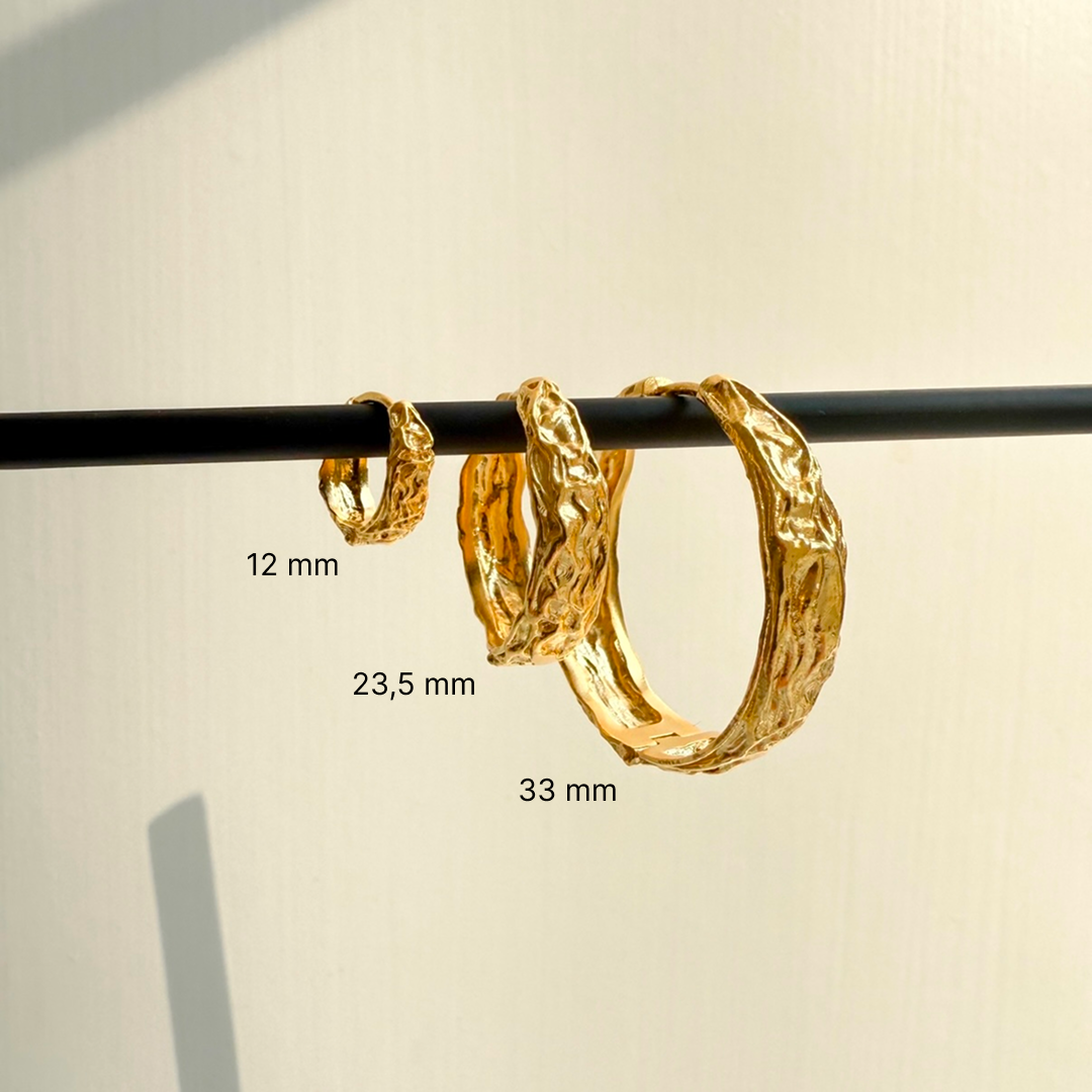 Gesmelt Hoop 33 mm Verguld