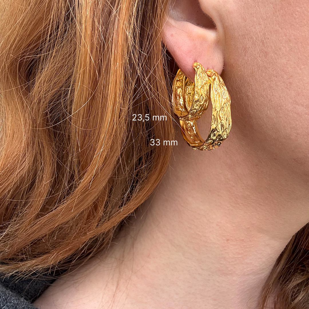 Gesmelt Hoop 33 mm Verguld
