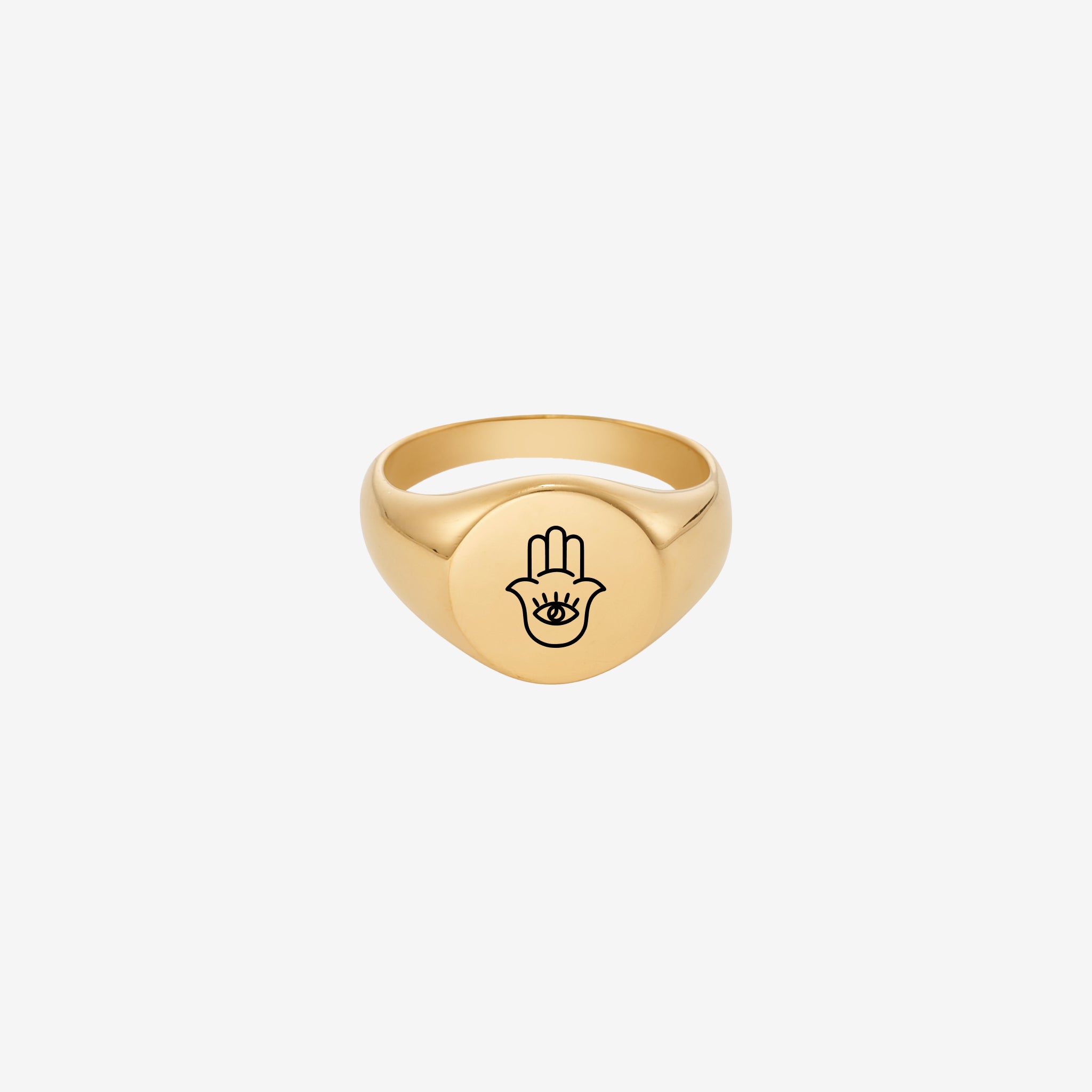 Gegraveerde Fatima Hand Ring
