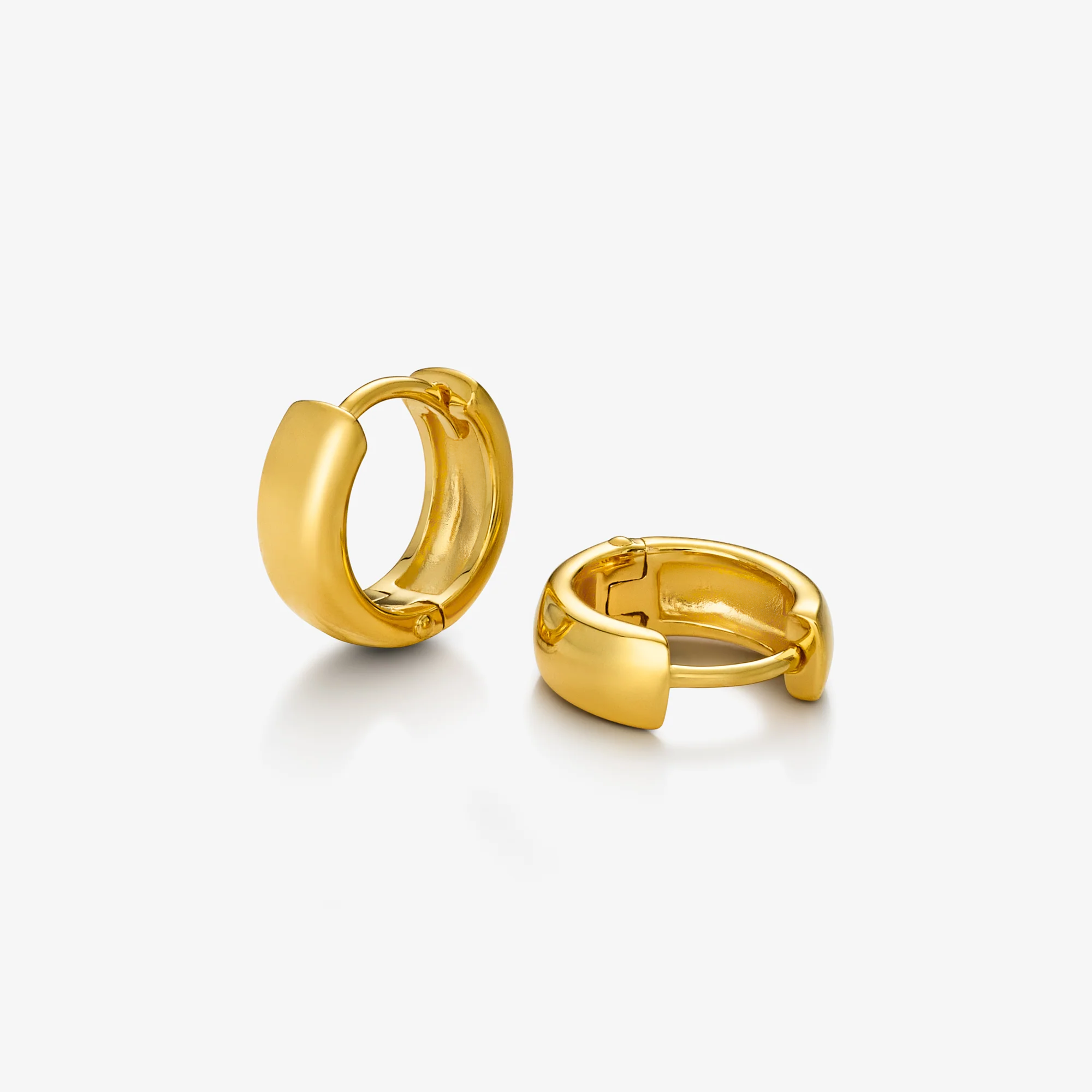 Chunky Hoops 12 mm Goudgeplateerd