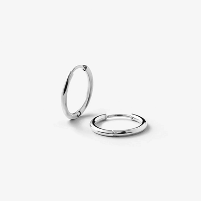 classic hoop 18 mm sølvbelagt