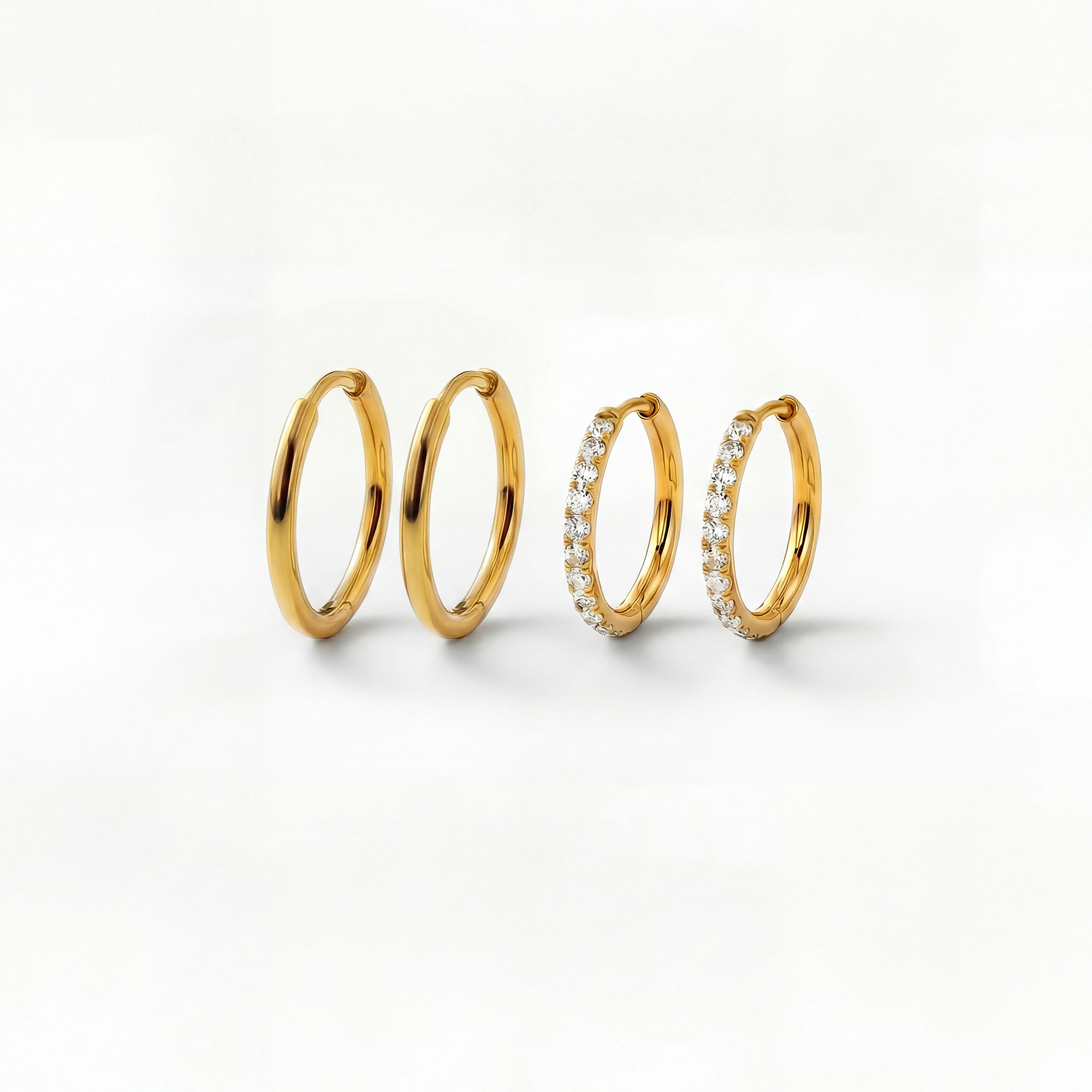 Classic Kristal Dubbel set 18-14 mm