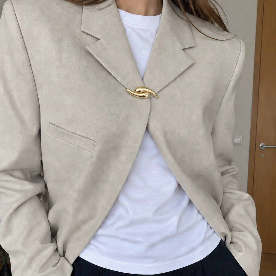 Mercury Broche Verguld — Sluit je blazer